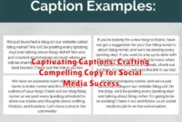 Captivating Captions: Crafting Compelling Copy for Social Media Success