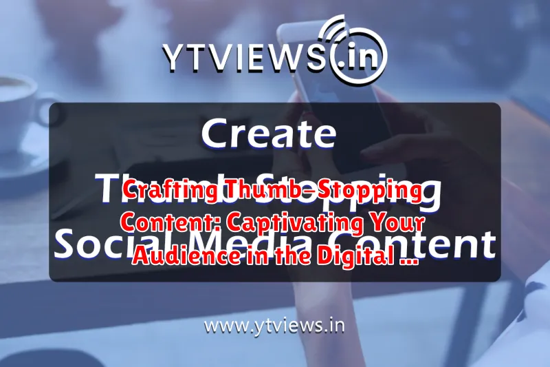 Crafting Thumb-Stopping Content: Captivating Your Audience in the Digital Age